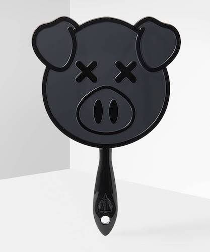 JEFFREE STAR BLACK PIG /HAND MIRROR
