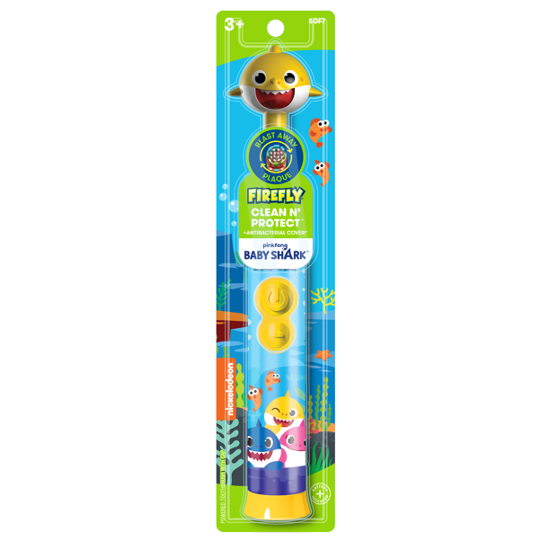 Firefly Firefly Baby Shark Clean N' Protect Toothbrush with Antib