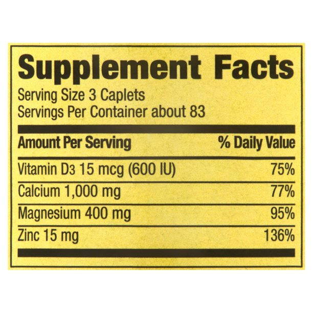 Spring Valley Spring Valley Calcium, Magnesium & Zinc plus Vitamin-1
